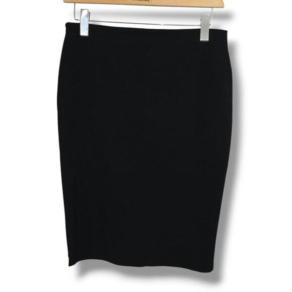 Guess Women’s Sexy Black Lace-Up Slit Pencil Skirt large Classic Work/Date Night - Picture 2 of 9